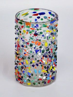 Ofertas / vasos grandes 'Confeti granizado' / Deje entrar a la primavera en su casa con éste colorido juego de vasos. El decorado con vidrio multicolor los hace resaltar en cualquier lugar.